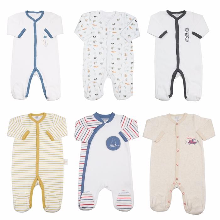 Assortiment Pyjama Dors Bien 1 mois (6 modèles)