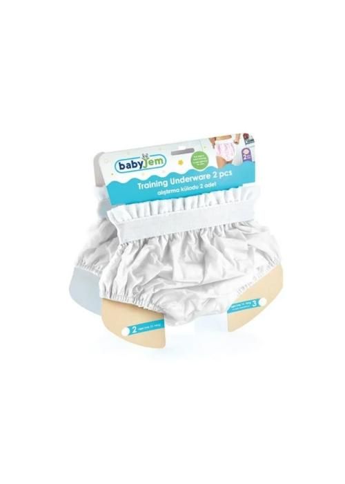 BABYJEM SOUS-VÊTEMENTS D'ENTRAÎNEMENT 2 PCS / BLANC