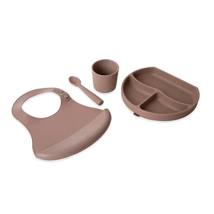 BABYJEM ENSEMBLE D'ALIMENTATION EN SILICONE LATTE