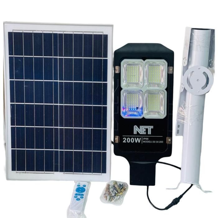 Projecteur Solaire éclairage des routes, jardins,terrasse,marche. haut de gamme IP66 NET  200W