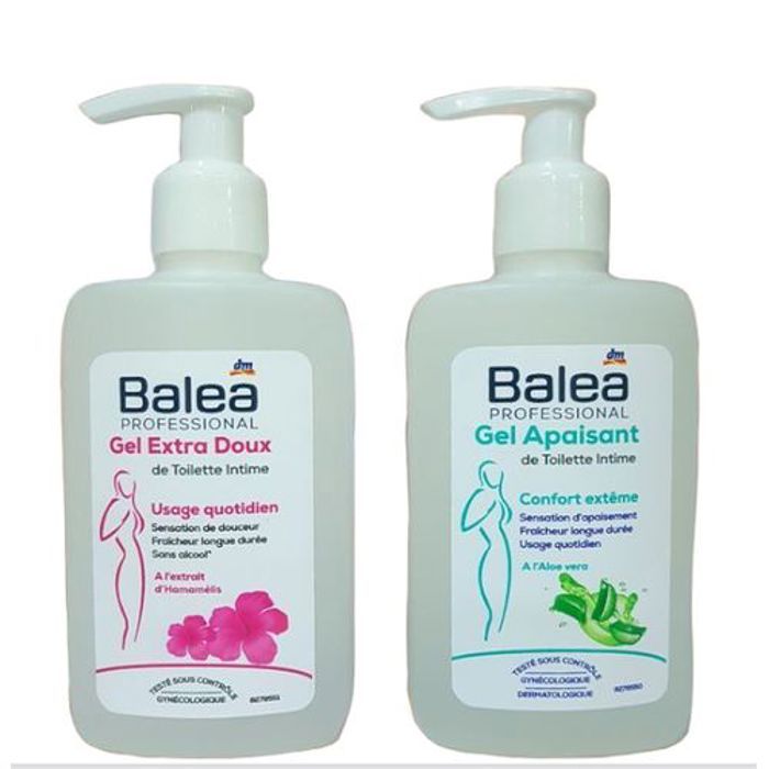 Balea Gel  Intime Aloe vera & Gel  Intime aux extraits d'Hammélis 2× 220 ml
