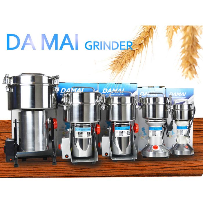 Damai 2kg Blender / Moulin a café épice et graines professionel en acier inoxydable