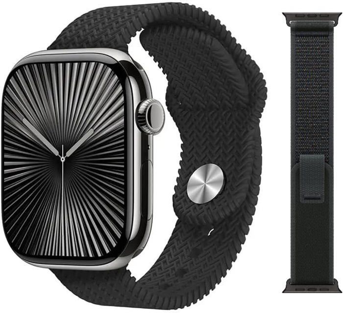 HK10 Pro Max Smartwatch édition 10 Écran AMOLED 2.02 supportés par fonctions AI - Black