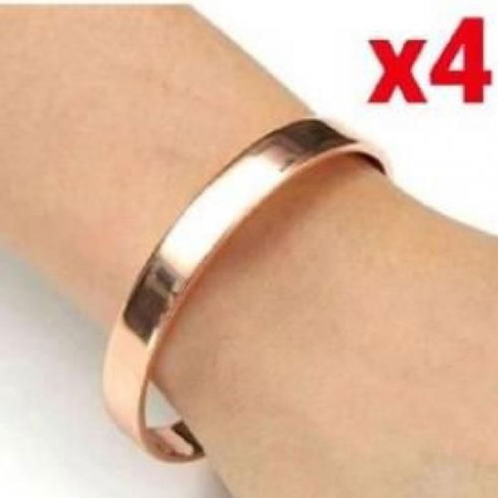 PACK 4x BRACELET EN CUIVRE THERAPEUTIQUE ANTI-RHUMATISME