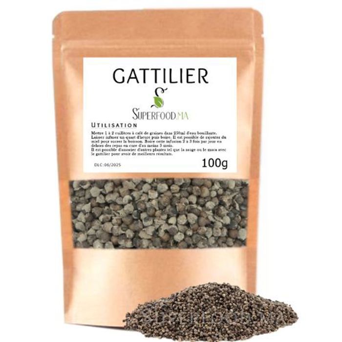 Gattilier - acné, régulateur hormonal, règles douloureuses... 100g