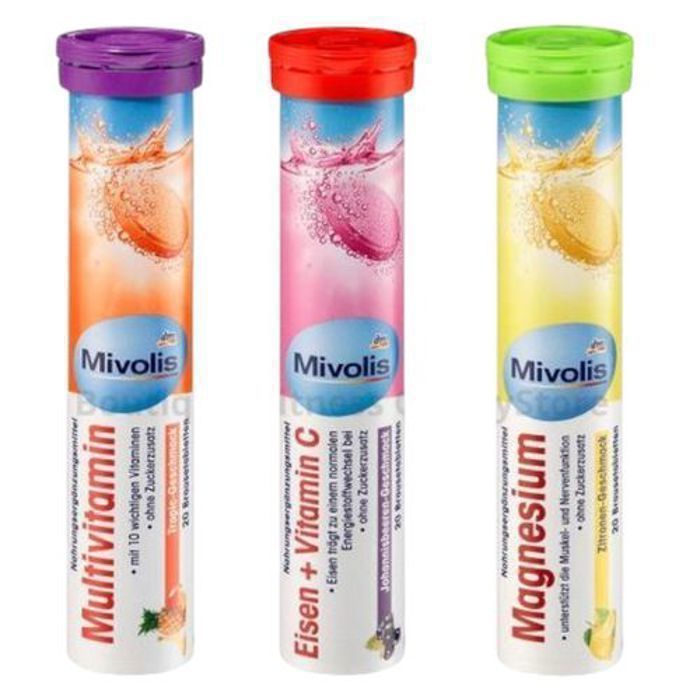 Dm Pack 3 Vitamines Comprimés  Fer + Vitamine C, Multivitamine, et Magnesium