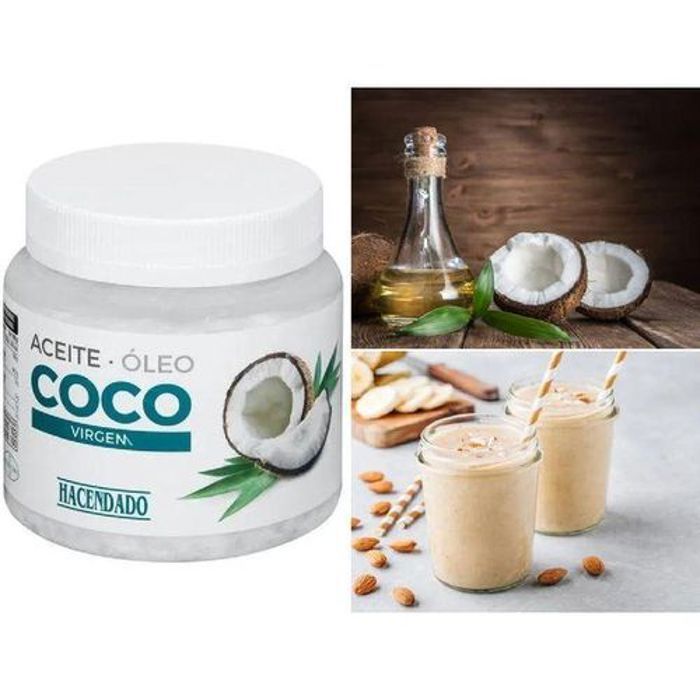 Huile de Coco - Hacendado - Vierge Bio - 100% Naturelle - 450 ml - Soins Peau et Cheveux
