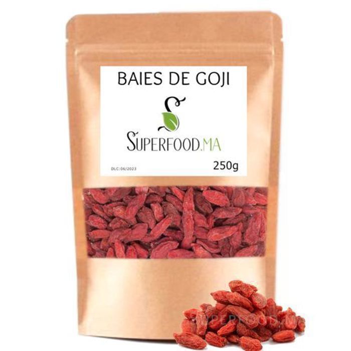 Baies de Goji séchées - Tonus et vitalité - 250g