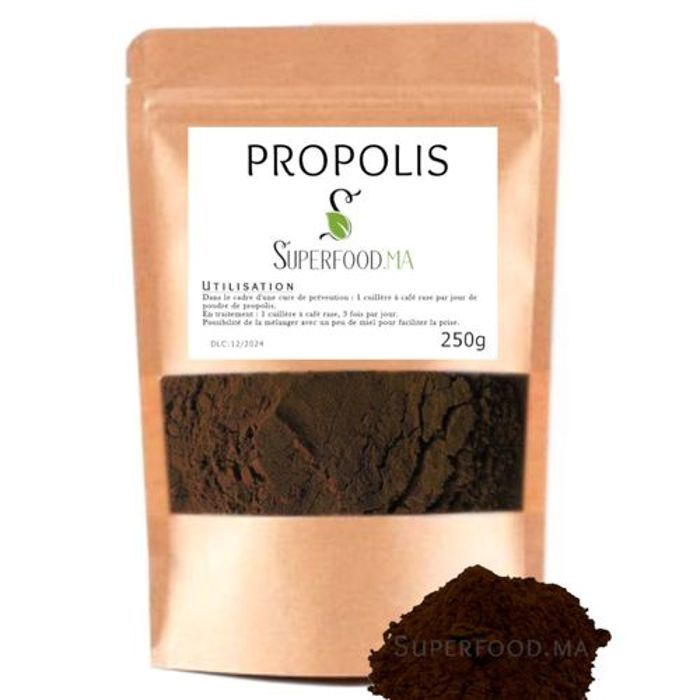 Propolis en Poudre - 100% Naturel - 250g - Antiviral - Antibiotique - Immunité