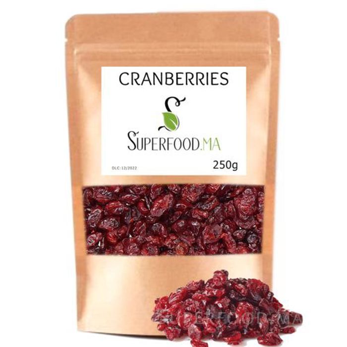 250g CRANBERRIES, CRANBERRY, CANNEBERGES, IDEAL POUR GRANOLA, MUESLI ...