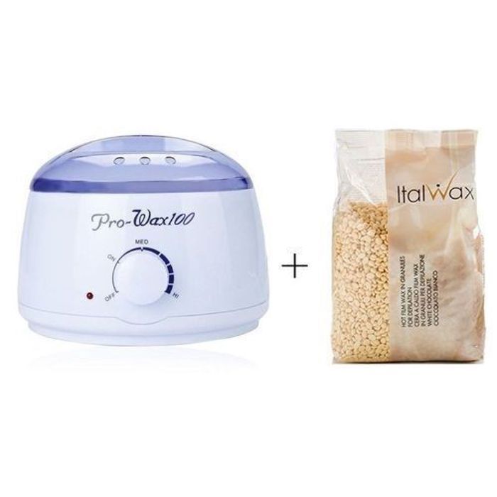 Pro Wax Machine Professionnel Chauffe-Cire pour Épilateur + CIRE Jaune ITALWAX :1KG