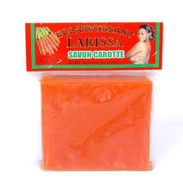 Savon éclaircissant - Larissa - Carotte - 150 g - Sans parabène - Mixte