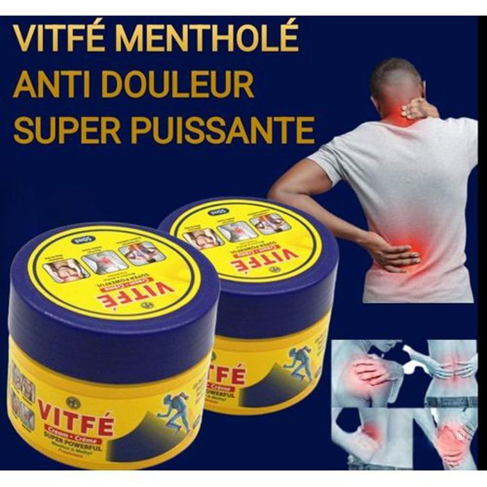 VITFE Pack 2 Crème Anti Douleur Dos et muscle -( VITFE 50gr x 2)