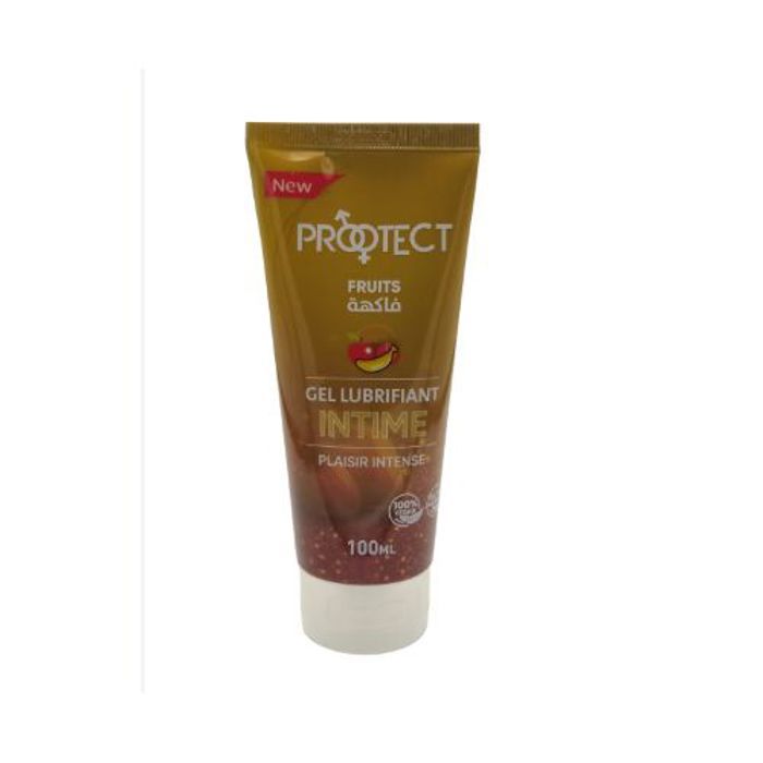 Gel lubrifiant intime - Protect - Plaisir Intense - 100ml - Non gras - Parfumé aux fruits