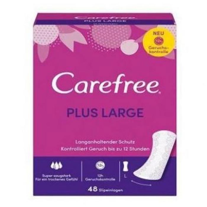Protège-slips - Carefree - Extra Protection - 48 pièces - Large - Hypoallergénique