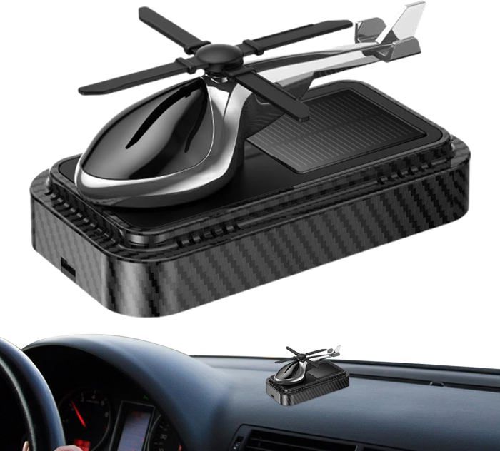 Désodorisant De Voiture Énergie Solaire,Désodorisant De Voiture Rotatif | Décoration d'autorotation intérieure de voiture solaire d'