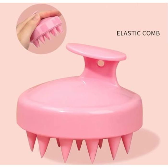 Brosse de Massage Cuir Chevelu en Silicone Doux - Anti-pelliculaire et Shampooing pour Douche