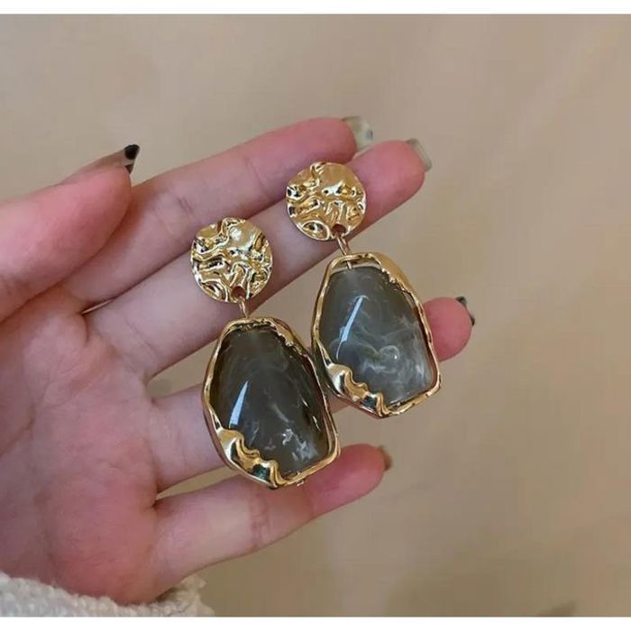 Ensemble boucles d'oreilles avec fausses perle1 Paire Boucles D'oreilles Papillon En Acier Inoxydable Or Pour Femmes