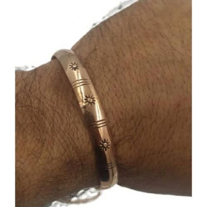 Bracelet - Cuivre - Gravé - Anti-inflammatoire - Confort articulaire - Mixte