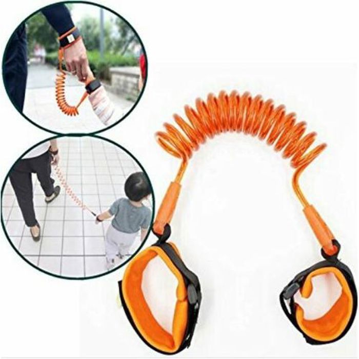Bracelet Anti perte pour enfant 1- 10 ans  Orange