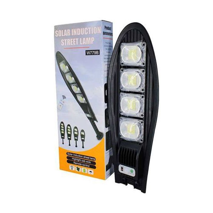 Lampadaire solaire - Solar - Induction - 3 modes d'éclairage - Détecteur de mouvement - IP65 étanche