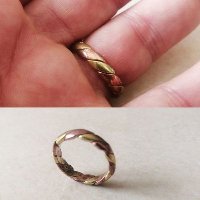 Bague Cuivre Médicale doublé Anneau Cuivre double royal