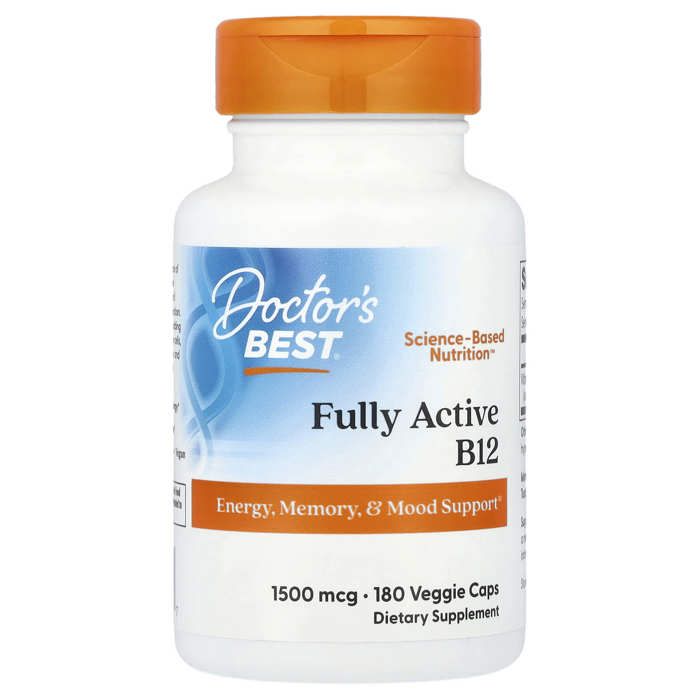 Vitamine B12 entièrement active, 1500 µg, 180 capsules végétariennes