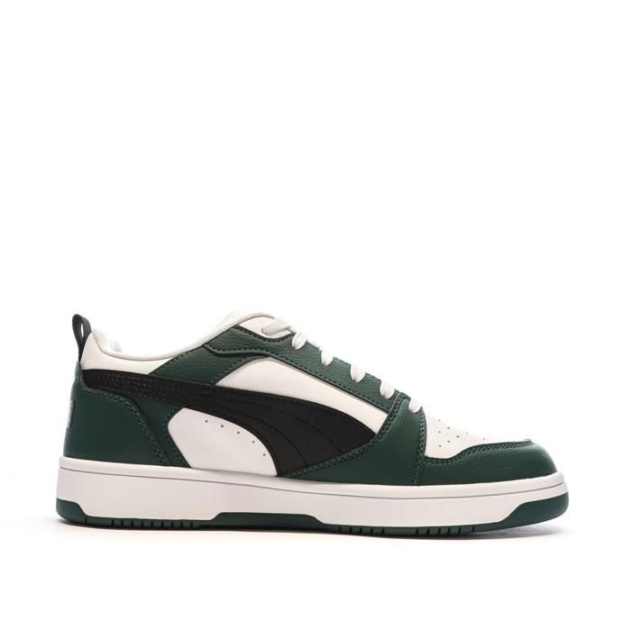 Baskets - PUMA - Rebound V6 Low - Noir et Blanc - Lacets - Tige Synthétique - Marjane Mall - Image 2