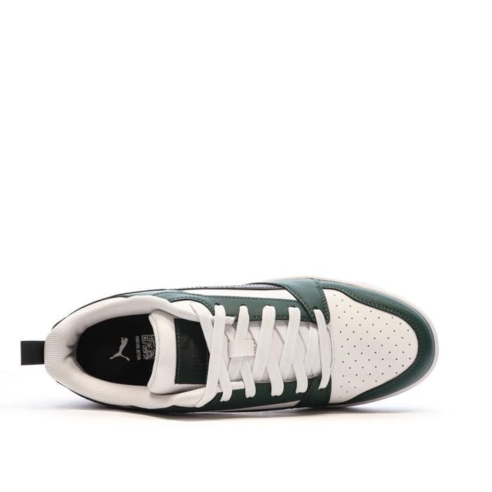 Baskets - PUMA - Rebound V6 Low - Noir et Blanc - Lacets - Tige Synthétique - Marjane Mall - Image 4