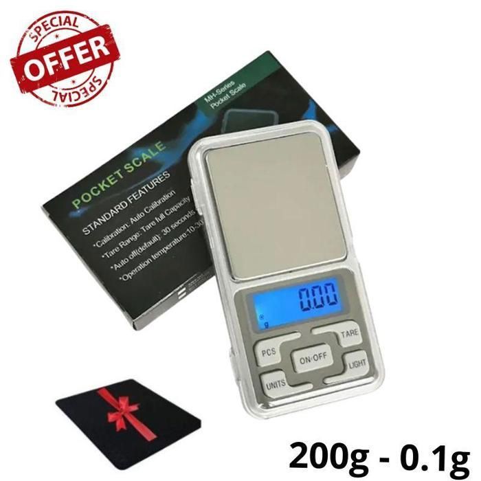 Balance de précision 0.1Gg-200g professionnelle très précise pesée scale bijoux or herbe épices