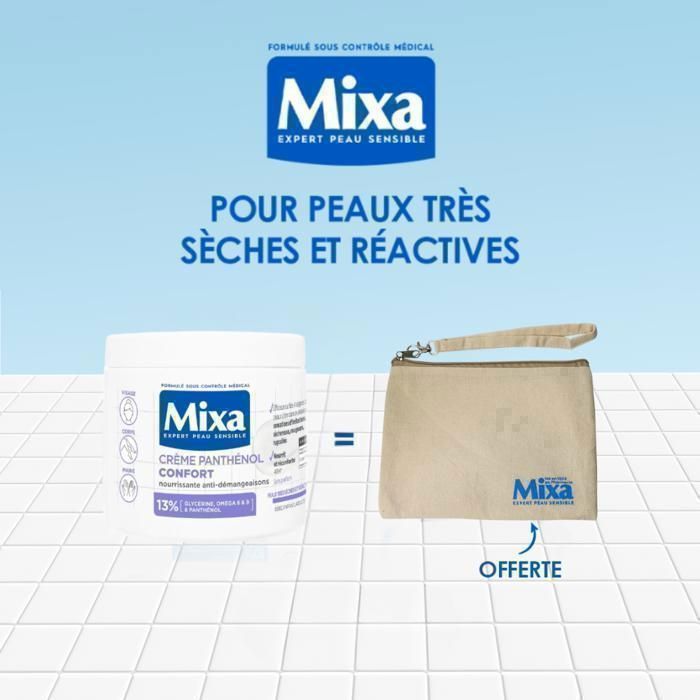 Pot Mixa Panthénol  Confort 400ml = Trousse