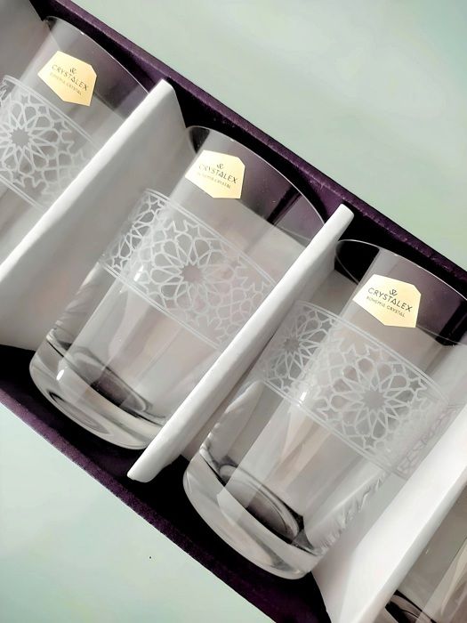 6 Verres à thé Bohemia Zalige