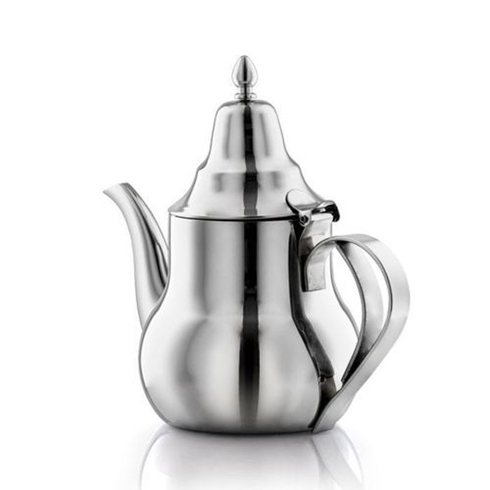 Théière Inox de couleur argenté & Volume 800 ml - BERRAD marocaine moderne