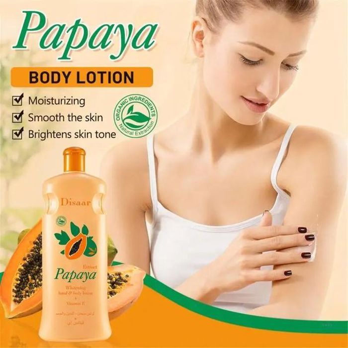 Lotion à papaye pour le corps et mains, Blanchissante, Hydratante, Éclaircissante