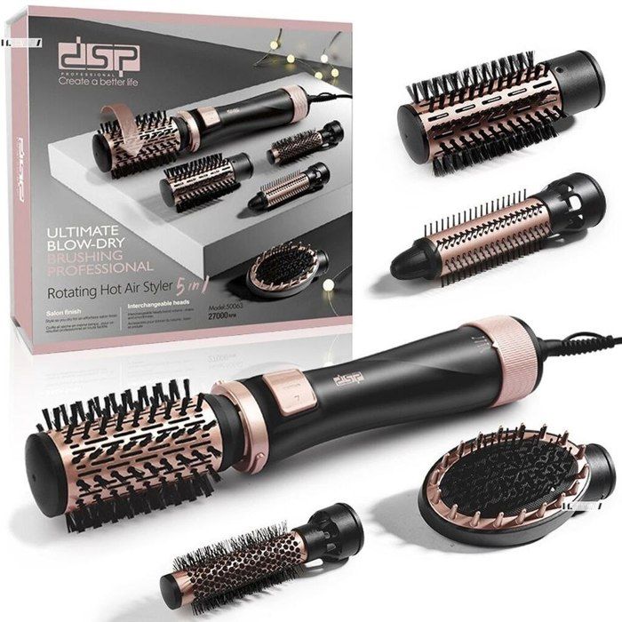 5 In 1 Brosse à Air chaud sèche-cheveux électrique lisseur
