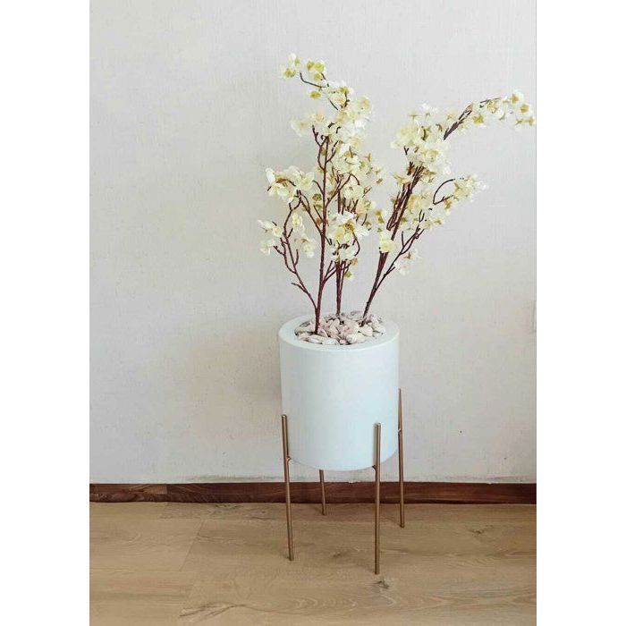 Floralia white polystere 1m20 cm