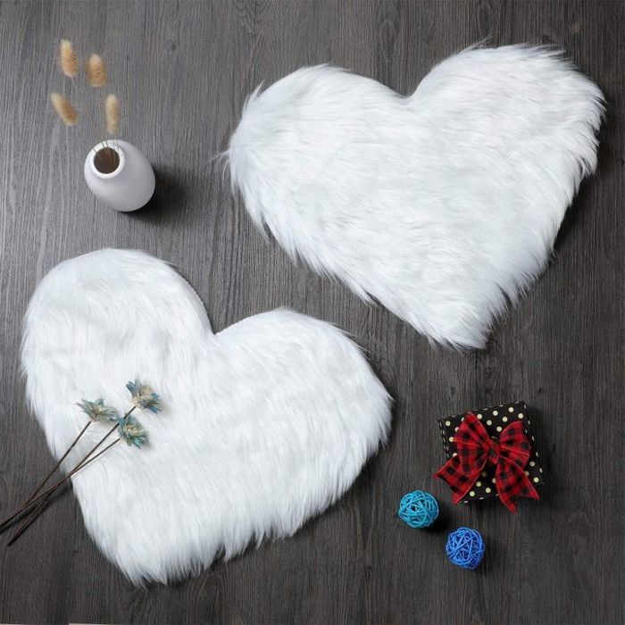 Tapis - Non spécifié - Lot de 2 - Forme de cœur - 40x30 cm - Synthétique