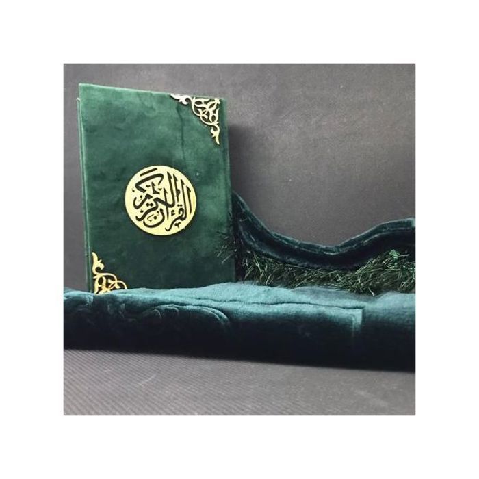 pack de tapis de prière + Coran warch Cadeau classe de Haute qualité