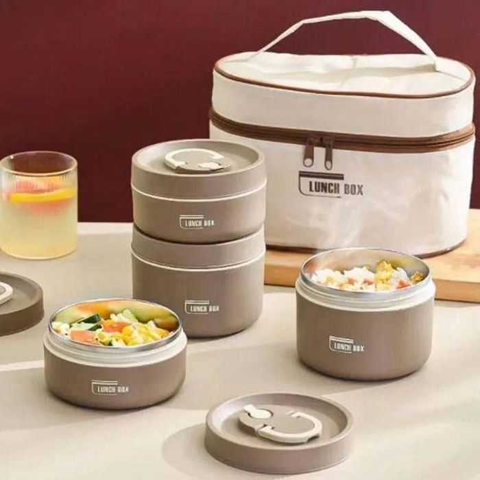 Lunch Box isotherme portable en acier inoxydable-récipient alimentaire isolant