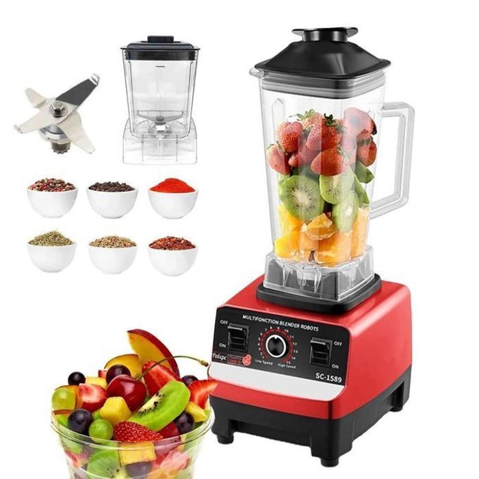 Blender Multifonction 2.5L Haute Vitesse - Puissance et Polyvalence pour des Préparations Parfaites