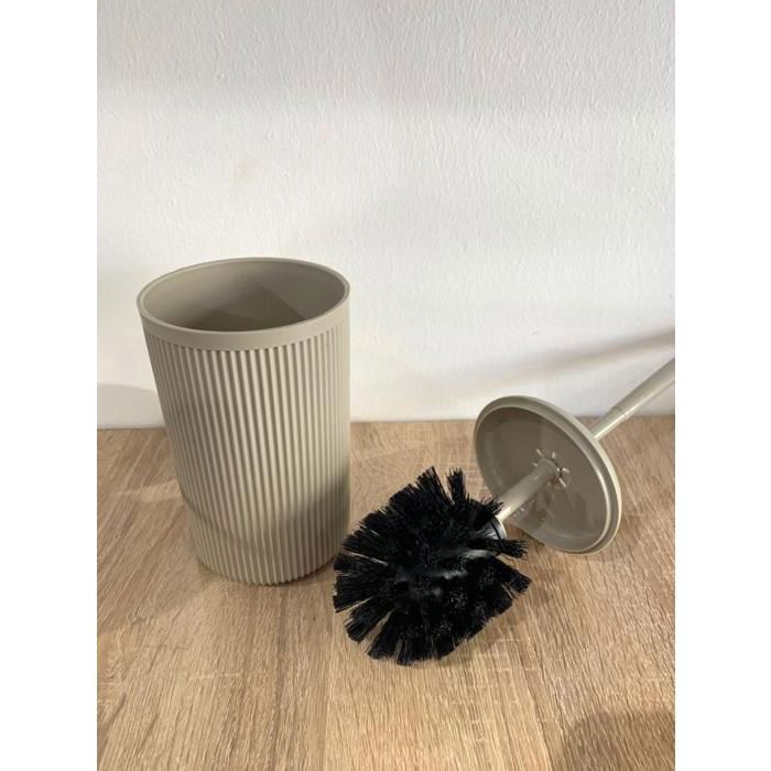 BROSSE TOILETTE-BROSSE DE CUVETTE=BROSSE DE WC- COULEUR BEIGE AVEC BASE