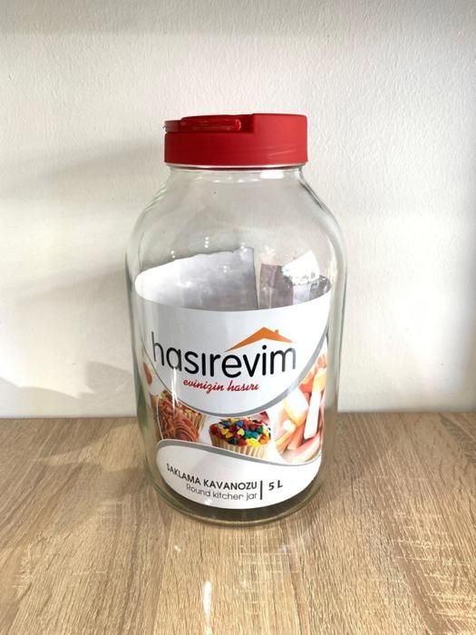 BOUTEILLE 5L EN VERRE RESISTANT POUR HUILES ET STOCKAGE
