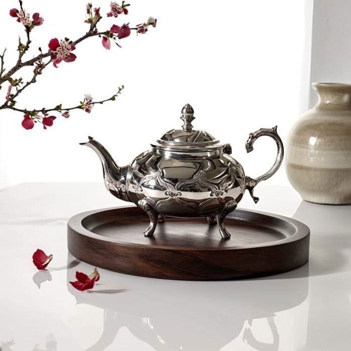 Théière Marocaine - AYA HOME - Feda Beldi - Argenté - 750 ML - INOX