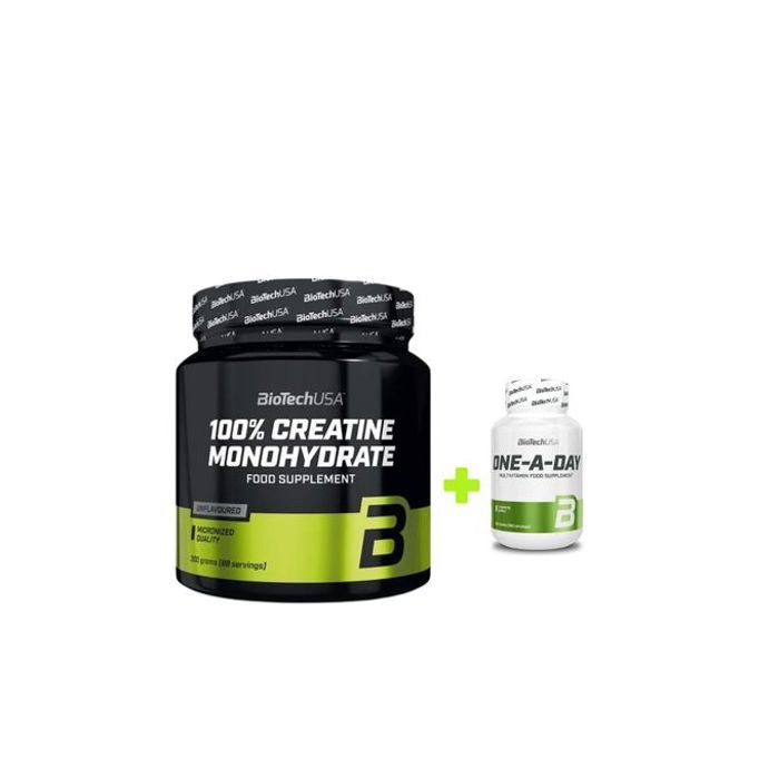 Biotech Usa Créatine BioTechUSA - 100% Creatine Monohydrate + Multivitaminés One a Day