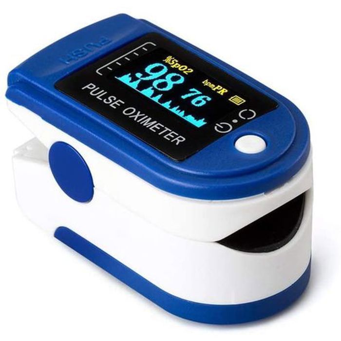 Numérique Pulse Capteur Fingertip, doigt de saturation en oxygène du sang Fingertip, compteur d'oxygène du sang avec affichage LED,