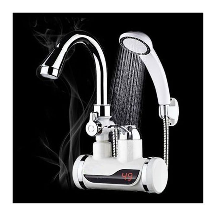 Chauffe-eau électrique affichage de la température chauffe-eau cuisine sans réservoir instantané chaud 3000W