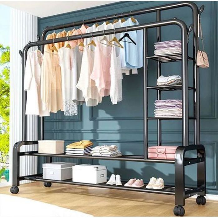 Porte-VêTements de SéChage en MéTal,Vêtements Etagère MéNagers