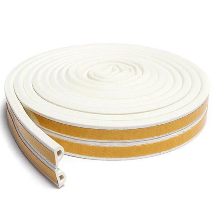 Type D auto-adhésif bande de joint de mousse de joint de caoutchouc de projet de porte de fenêtre de fenêtre à la maison 20M