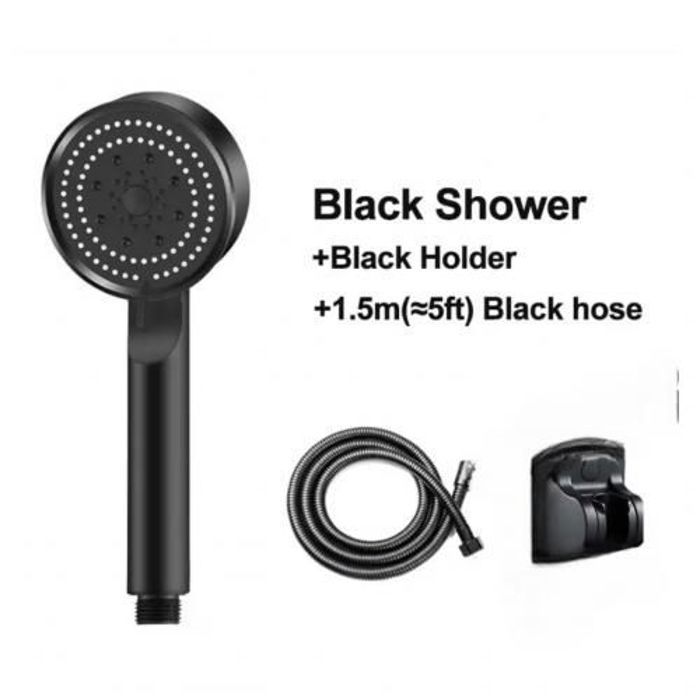 Pomme de douche - Non spécifié - Noir - Flexible - Anti-calcaire - Durable