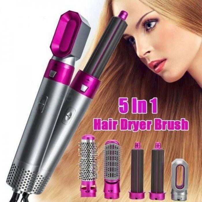 Brosse à air Chaud 5 en 1 pour Friser Lisser et Coiffer Les Cheveux